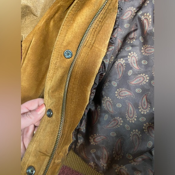 Vintage east west 
suede leather bomber
jacket euc - Picture 8 of 16